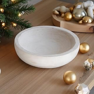 Hand-Carved Wood Serving Tray